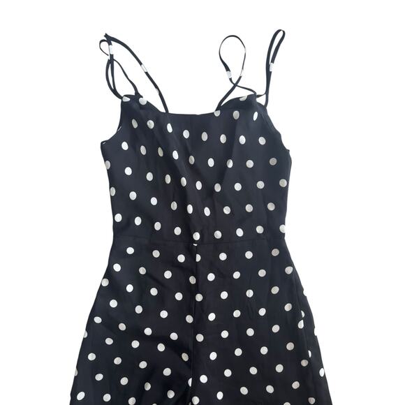 LOVERS + FRIENDS QUINCY BLACK POLKA DOT JUMPSUIT NWT SIZE XS - Picture 4 of 9